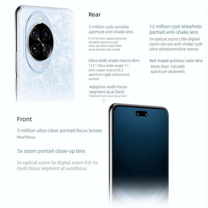 Huawei nova 14 Pro Kunlun Glass, 12GB+512GB, Side Fingerprint Identification, 6.78 inch HarmonyOS 5.0, NFC, OTG, Not Support Goo