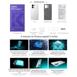 OPPO K13 Turbo, 12GB+256GB, Screen Fingerprint, 6.8 inch ColorOS 15.0 MediaTek Dimensity 8450 Octa Core, NFC, Network: 5G (White