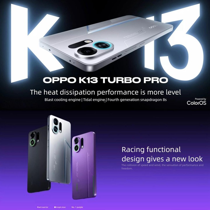 OPPO K13 Turbo Pro 5G, 16GB+256GB, Screen Fingerprint, 6.8 inch ColorOS 15.0 Snapdragon 8s Gen 4 Octa Core, NFC, OTG, Network: 5