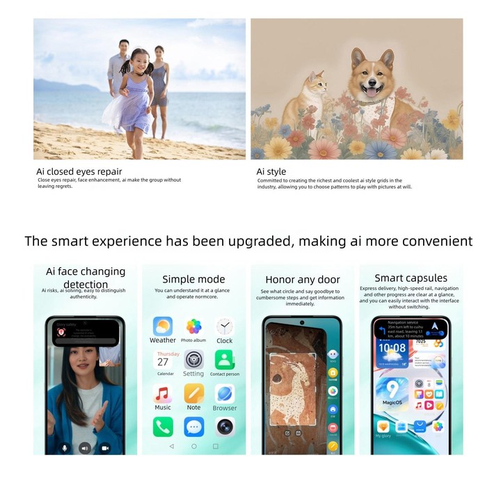 Honor Play 70 Plus, 12GB+256GB, Side Fingerprint, 6.77 inch MagicOS 9.0 Snapdragon 6s Gen 3 Octa Core, Network: 5G, NFC, OTG, No