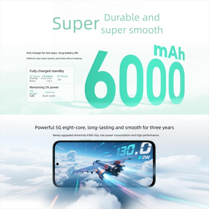 Honor Play10C, 4GB+128GB, Side Fingerprint, 6.61 inch MagicOS 9.0 Android 15 Dimensity 6300 Octa Core, Network: 5G, OTG (Cyan)