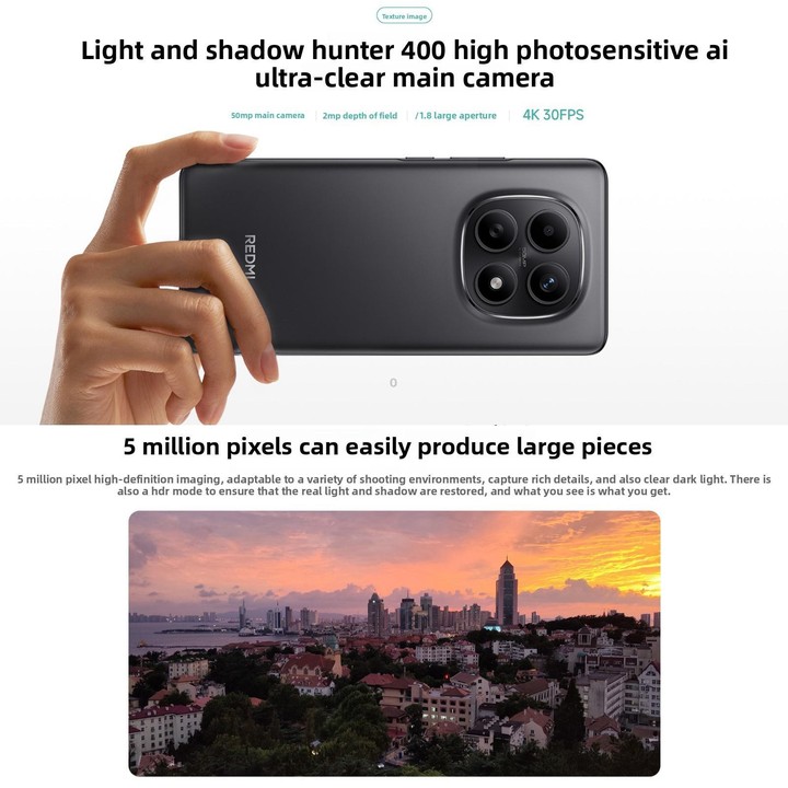 Xiaomi Redmi Note 15 5G, 8GB+256GB, 6.77 inch Xiaomi HyperOS 2 Snapdragon 6 Gen 3 Octa Core, Network: 5G (Black)