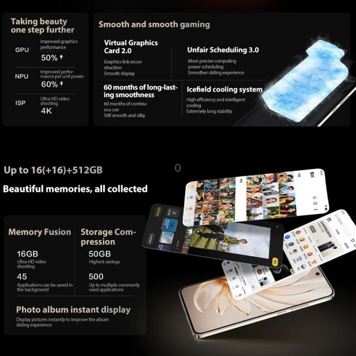 vivo S20, 16GB+512GB, Face ID / Screen Fingerprint Identification, 6.67 inch Android 15 Snapdragon 7 Gen 3 Octa Core, OTG, NFC,