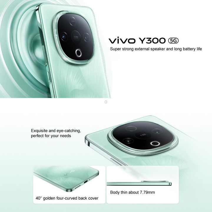 vivo Y300, 8GB+128GB, Face ID / Screen Fingerprint Identification, 6.77 inch Android 15 OriginOS 5 Dimensity 6300 Octa Core, OTG