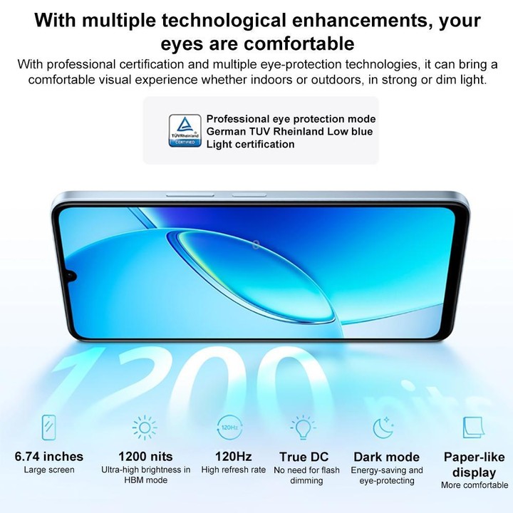vivo Y60, 6GB+128GB, Side Fingerprint, 6.74 inch Android 16 OriginOS 6 Snapdragon 4 Gen 2 Octa Core, OTG, Network: 5G (Purple)