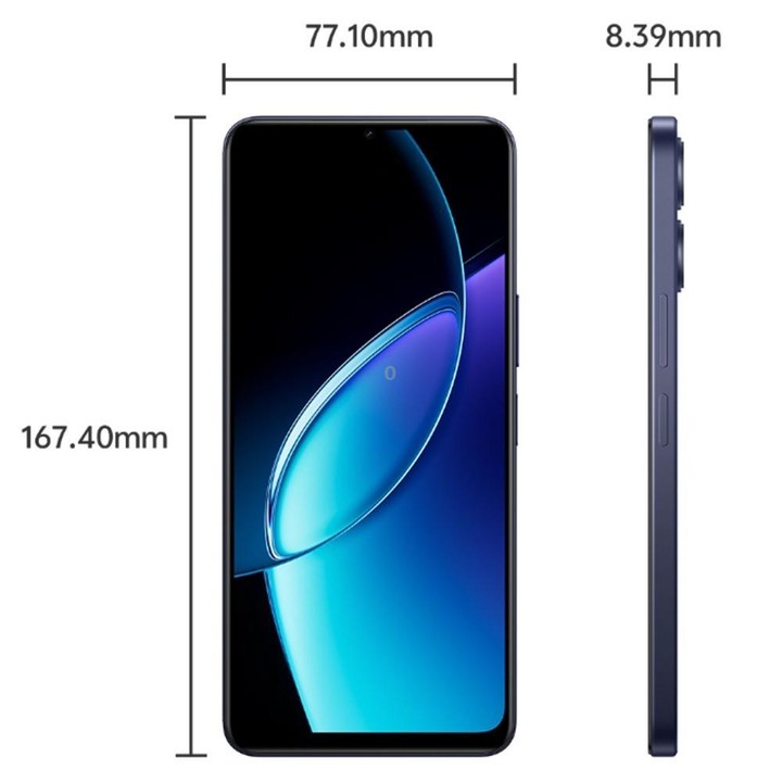 vivo Y60, 8GB+256GB, Side Fingerprint, 6.74 inch Android 16 OriginOS 6 Snapdragon 4 Gen 2 Octa Core, OTG, Network: 5G (Black)