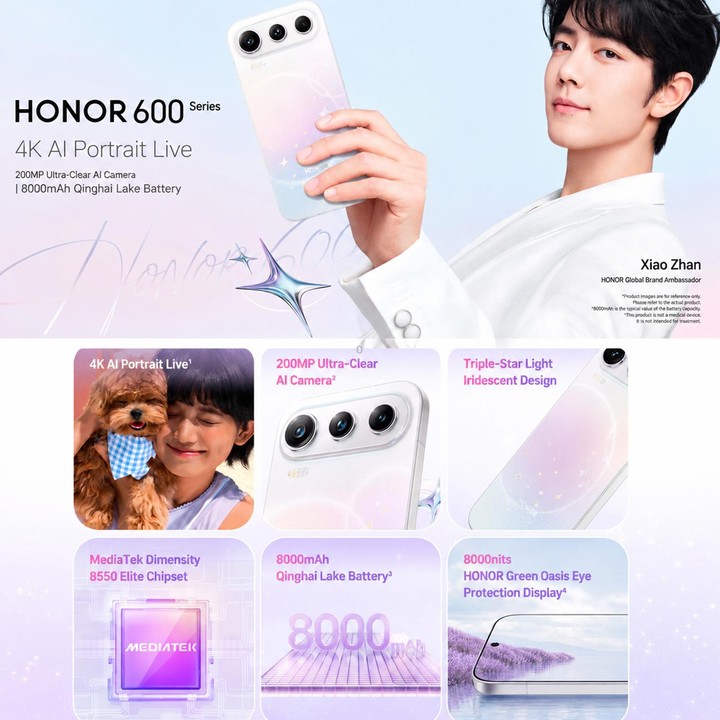 Honor 600 Pro, 12GB+256GB, Screen Fingerprint, 6.57 inch MagicOS 10.0 / Android 16 Dimensity 8550 Elite Octa Core, Network: 5G,