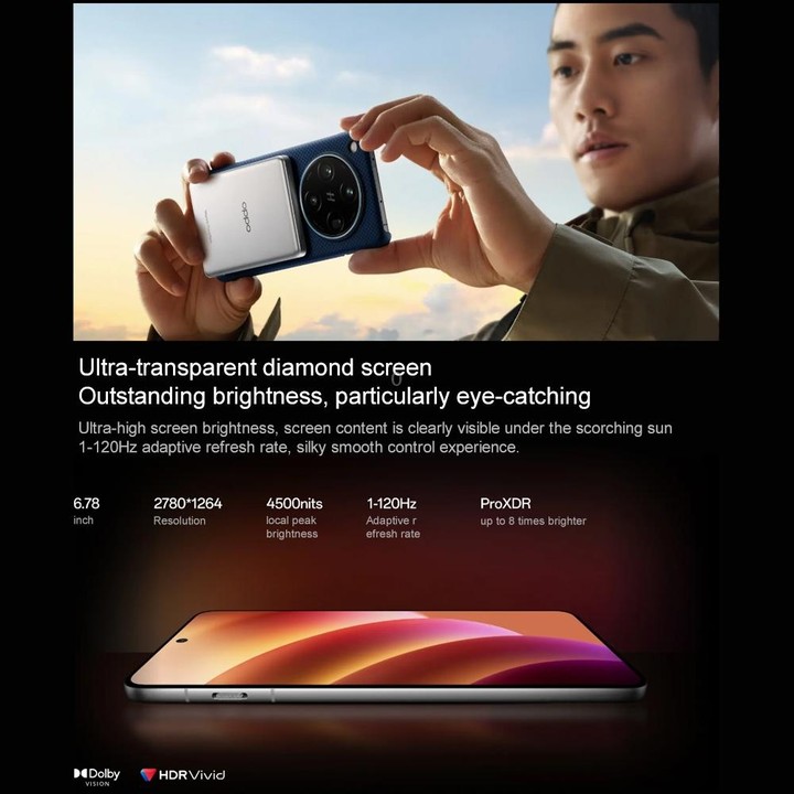 OPPO Find X8 Pro AI Phone, 12GB+256GB, Screen Fingerprint, 6.78 inch ColorOS 15 Dimensity 9400 Octa Core up to 3.626GHz, NFC, OT
