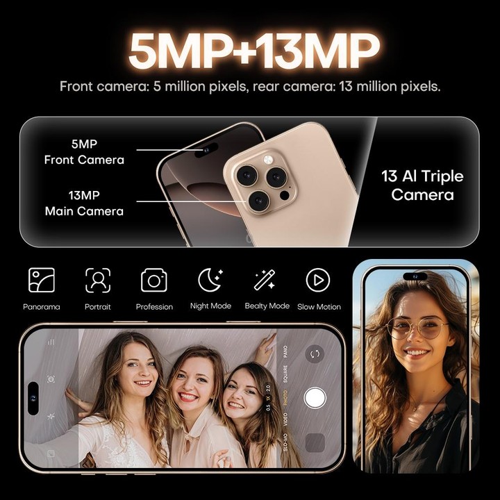 i16 Pro Max / A08, 3GB+32GB, 6.73 inch Screen, Face Identification, Android 8.1 MTK6753 Octa Core, Network: 3G, Dual SIM, UK Plu