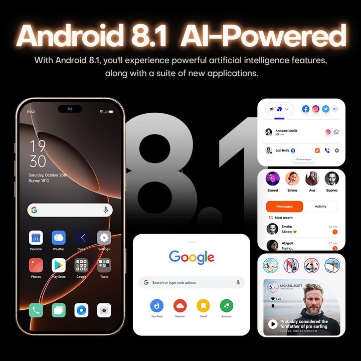 i16 Pro Max / A08, 3GB+32GB, 6.73 inch Screen, Face Identification, Android 8.1 MTK6753 Octa Core, Network: 3G, Dual SIM, US Plu
