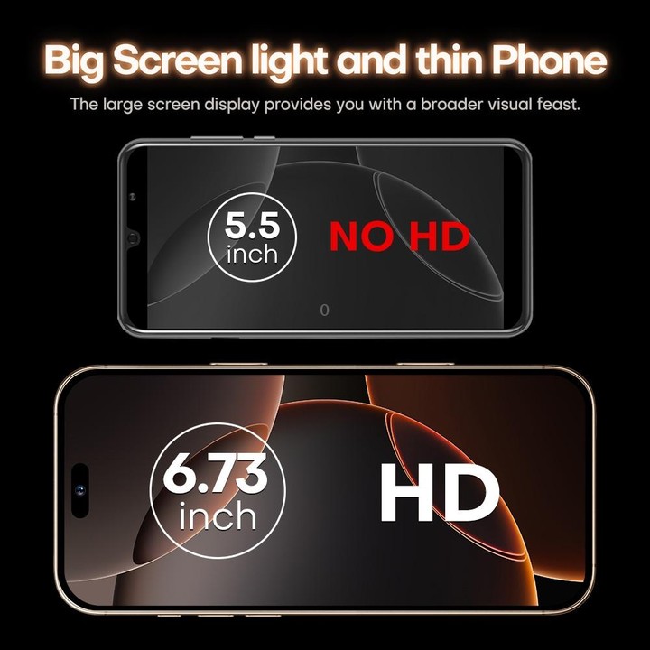 i16 Pro Max / A08A, 3GB+64GB, 6.73 inch Screen, Face Identification, Android 8.1 MTK6753 Octa Core, Network: 4G, Dual SIM, UK Pl