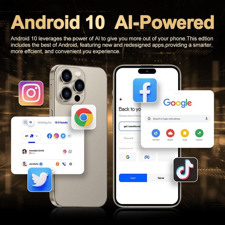 i16 Pro Max / Q5A, 6GB+128GB, 6.5 inch Screen, Face Identification, Android 10 MTK6762 Octa Core, OTG, NFC, Network: 4G, Dual SI