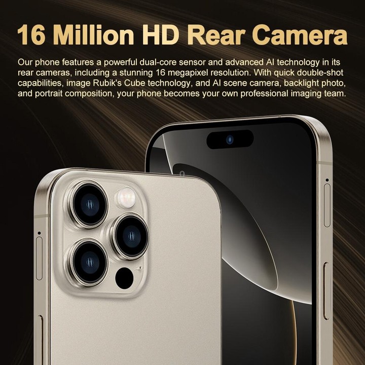 i16 Pro Max / Q5A, 6GB+128GB, 6.5 inch Screen, Face Identification, Android 10 MTK6762 Octa Core, OTG, NFC, Network: 4G, Dual SI