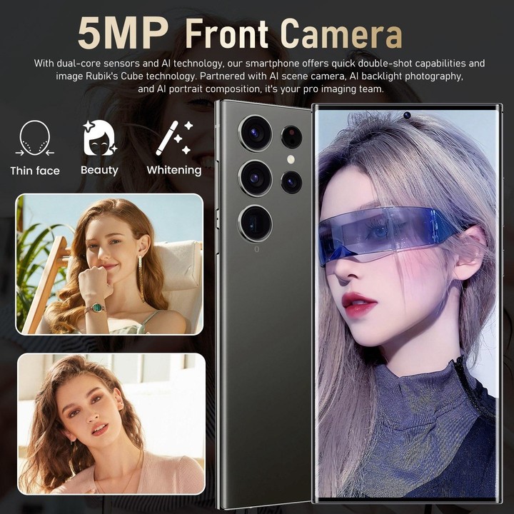 S24 Ultra / M106, 3GB+64GB, Face ID Identification, 6.75 inch Android 8.1 MTK6753 Octa Core, Network: 4G, Dual SIM (Yellow)