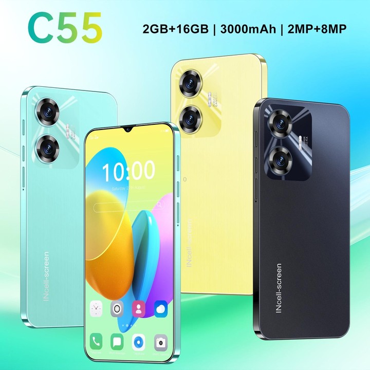 C55 / SDT80, 2GB+16GB, Face Identification, 6.28 inch Screen Android 8.1 MTK6737 Quad Core, Network: 4G, Dual SIM (Gold)