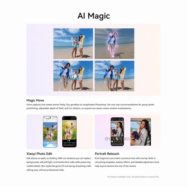 Huawei nova 16, 12GB+256GB, Side Fingerprint Identification, 6.68 inch HarmonyOS 6.1 Kirin 9010S Octa Cora, NFC, OTG, Not Suppor