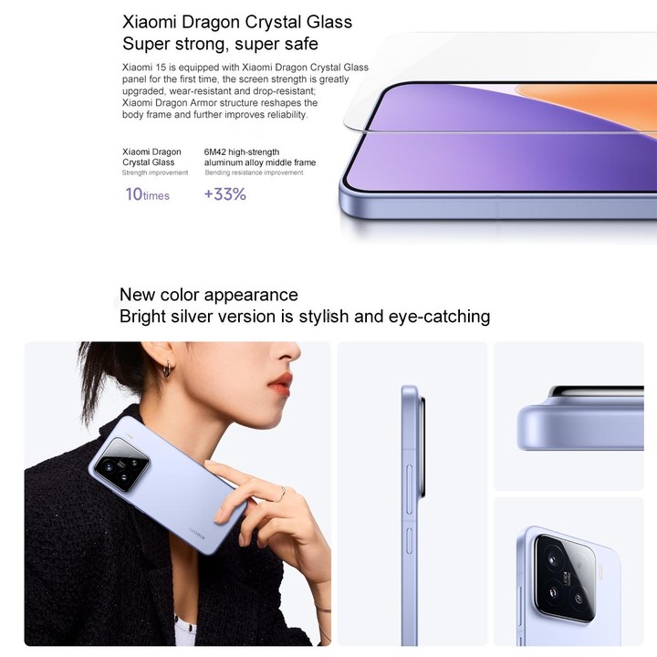 Xiaomi 15, 12GB+256GB, 6.36 inch Xiaomi HyperOS 2 Snapdragon 8 Elite Octa Core 3nm up to 4.32GHz, NFC, Network: 5G (Purple)