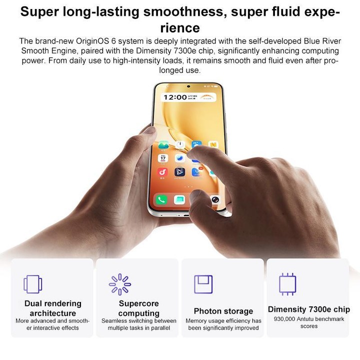 vivo Y600 Pro, 8GB+512GB, In-screen Fingerprint, 6.83 inch Android 16 OriginOS 6 Dimensity 7300e Octa Core, OTG, NFC, Network: 5