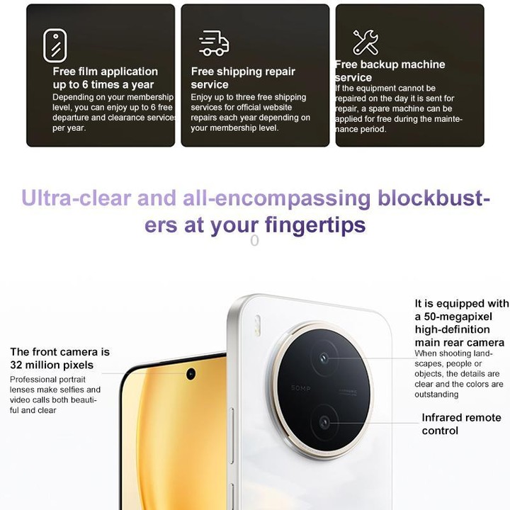 vivo Y600 Pro, 12GB+512GB, In-screen Fingerprint, 6.83 inch Android 16 OriginOS 6 Dimensity 7300e Octa Core, OTG, NFC, Network:
