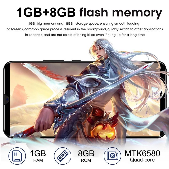 P45 Pro+, 1GB+8GB, 6.0 inch, Face Identification, Android 5.1 MTK6580 Quad Core, Network: 3G (Blue)