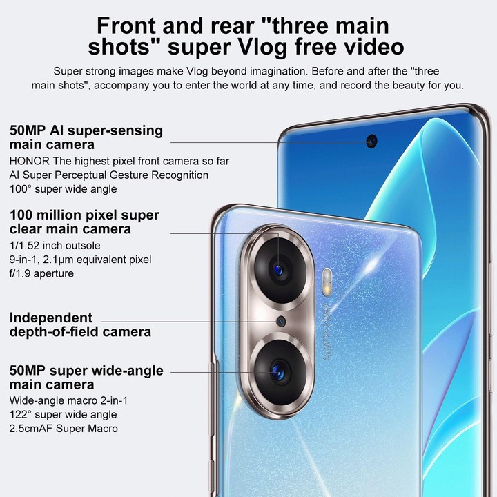 Honor 60 Pro 5G TNA-AN00, 108MP Cameras, 8GB+256GB, China Version, Triple Back Cameras, Screen Fingerprint Identification, 6.78