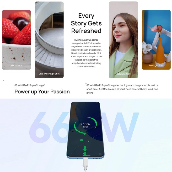 Huawei nova 9 SE 4G JLN-AL00, 108MP Camera, 8GB+256GB, China Version, Quad Back Cameras, Side Fingerprint Identification, 6.78 i