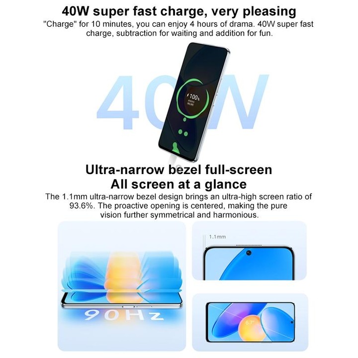 Honor Play6T Pro 5G TFY-AN40, 8GB+128GB, China Version, Dual Back Cameras, Side Fingerprint Identification, 4000mAh Battery, 6.7