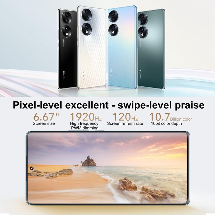 Honor 70 5G FNE-AN00, 54MP Cameras, 12GB+256GB, China Version, Triple Back Cameras, Screen Fingerprint Identification, 6.67 inch