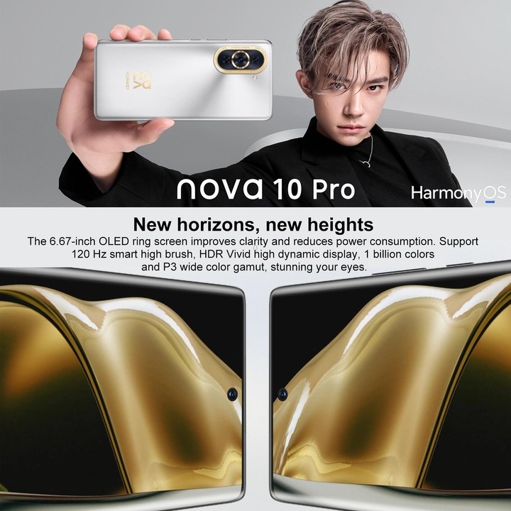 Huawei nova 10 4G NCO-AL00, 256GB, 60MP Front Camera, China Version, Triple Back Cameras, In-screen Fingerprint Identification,
