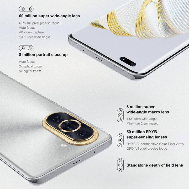 Huawei nova 10 Pro 4G GLA-AL00,128GB, 60MP Front Camera, China Version, Triple Back Cameras + Dual Front Cameras, In-screen Fing