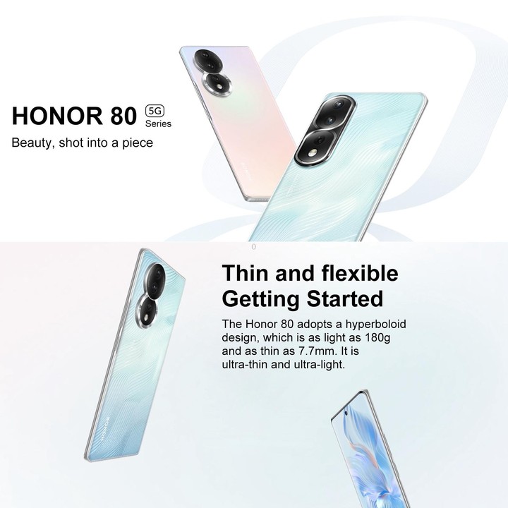Honor 80 5G ANN-AN00, 160MP Cameras, 8GB+256GB, China Version, Triple Back Cameras, Screen Fingerprint Identification, 6.67 inch