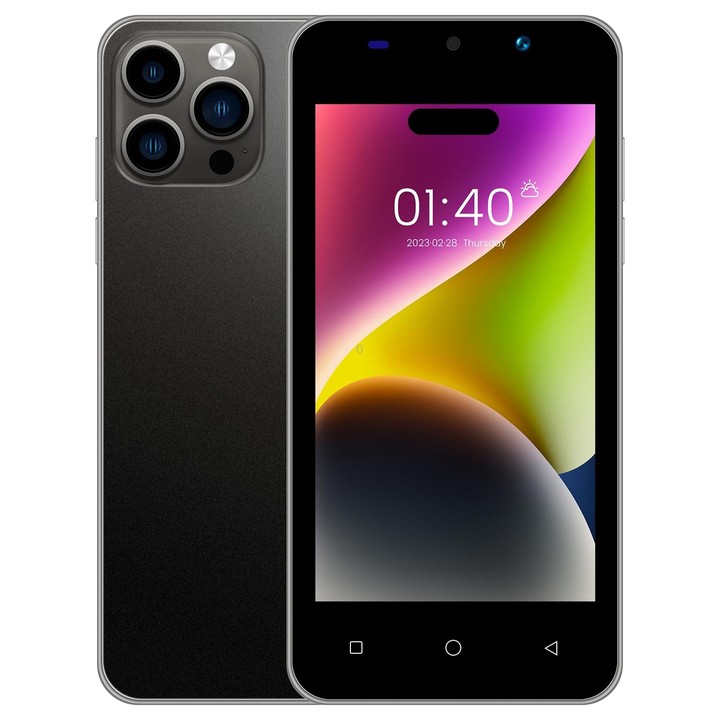 i14 mini HRDP5, 512MB+4GB, 5.0 inch Screen, Face Identification, Android 5.0 MTK6572 Dual Core, Network: 3G (Black)