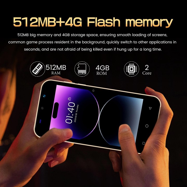 i14 mini HRDP5, 512MB+4GB, 5.0 inch Screen, Face Identification, Android 5.0 MTK6572 Dual Core, Network: 3G (Dark Purple)