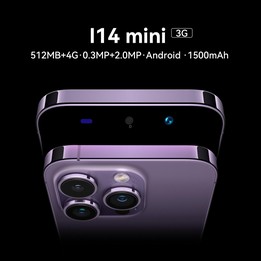 i14 mini HRDP5, 512MB+4GB, 5.0 inch Screen, Face Identification, Android 5.0 MTK6572 Dual Core, Network: 3G (Dark Purple)