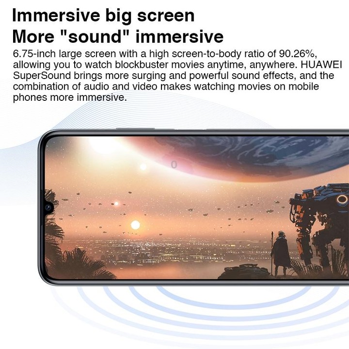 Huawei Enjoy 60 128GB MGA-AL40, 48MP Cameras, China Version, Dual Back Cameras, Face ID & Side Fingerprint Identification, 6000m