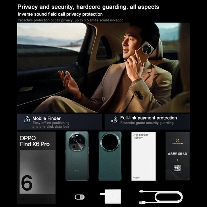 OPPO Find X6 Pro 5G, 16GB+256GB, 50MP Camera, Chinese Version, Triple Rear Cameras, 6.82 inch ColorOS 13.1 Qualcomm Snapdragon 8