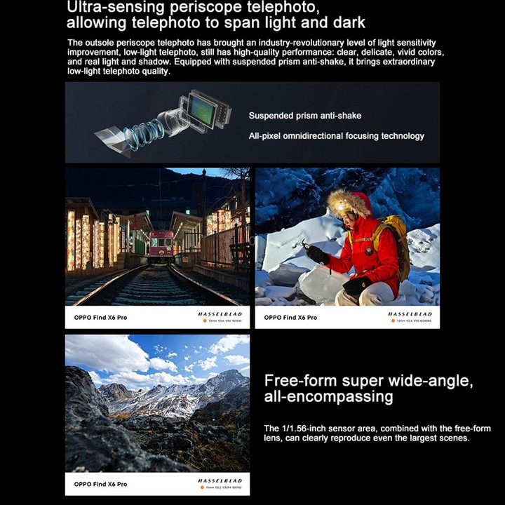 OPPO Find X6 Pro 5G, 16GB+512GB, 50MP Camera, Chinese Version, Triple Rear Cameras, 6.82 inch ColorOS 13.1 Qualcomm Snapdragon 8