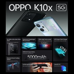 OPPO K10x 5G, 12GB+256GB, 64MP Camera, Chinese Version, Triple Rear Cameras, Side Fingerprint Identification, 6.59 inch ColorOS