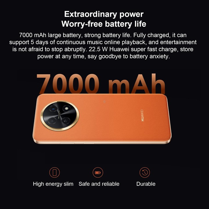 Huawei Enjoy 60X 256GB STG-AL00, China Version, Dual Back Cameras, Side Fingerprint Identification, 7000mAh Battery, 6.95 inch H