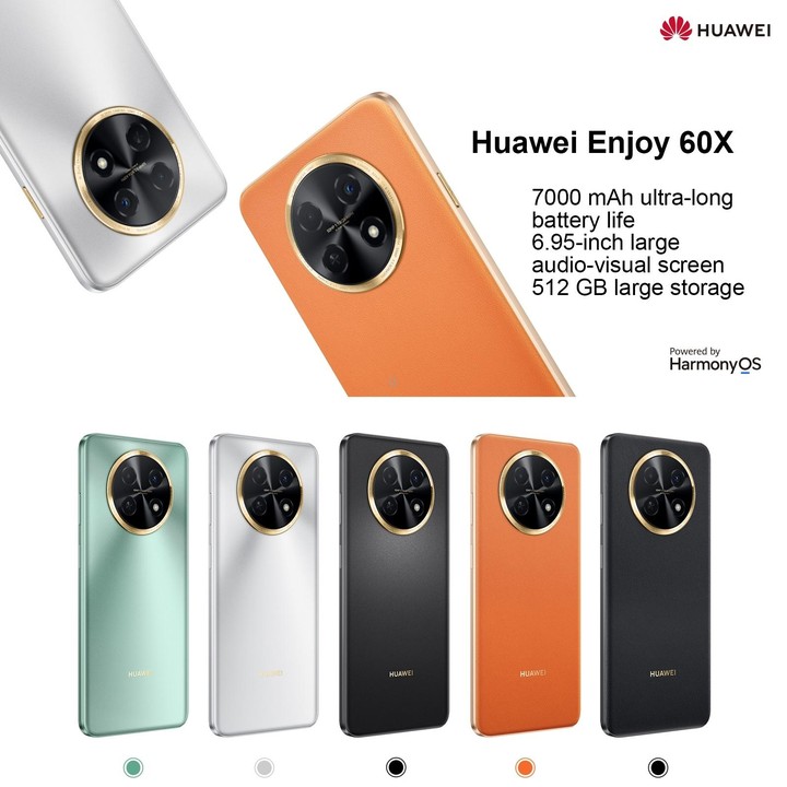 Huawei Enjoy 60X 256GB STG-AL00, China Version, Dual Back Cameras, Side Fingerprint Identification, 7000mAh Battery, 6.95 inch H