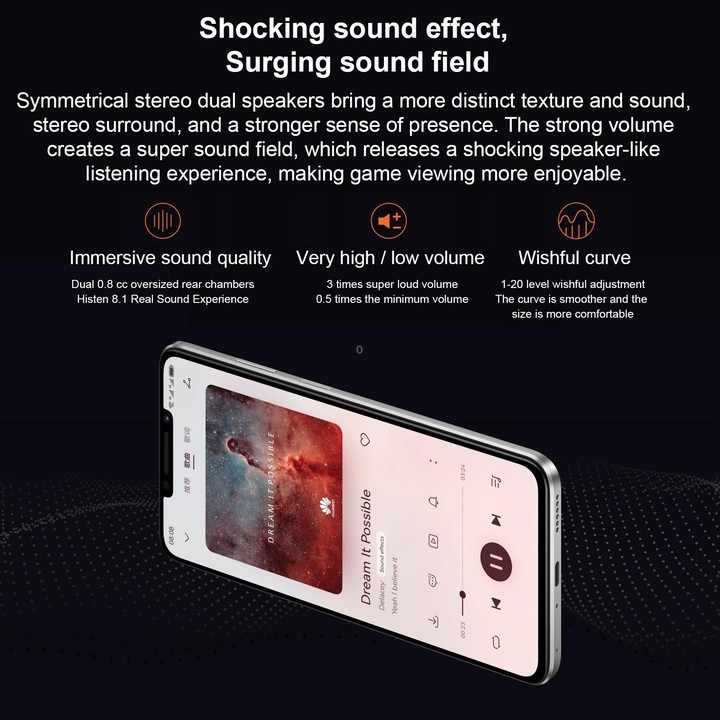 Huawei Enjoy 60X 256GB STG-AL00, China Version, Dual Back Cameras, Side Fingerprint Identification, 7000mAh Battery, 6.95 inch H