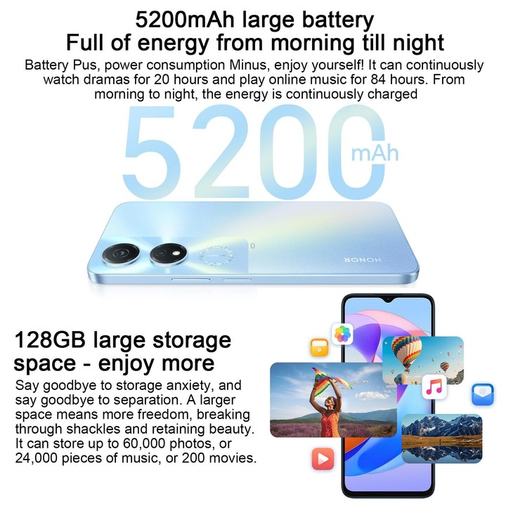 Honor Play 40 5G WDY-AN00, 8GB+128GB, China Version, Face ID & Side Fingerprint Identification, 5200mAh, 6.56 inch MagicOS 7.1 /