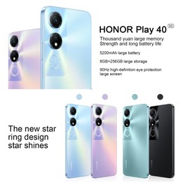 Honor Play 40 5G WDY-AN00, 8GB+256GB, China Version, Face ID & Side Fingerprint Identification, 5200mAh, 6.56 inch MagicOS 7.1 /