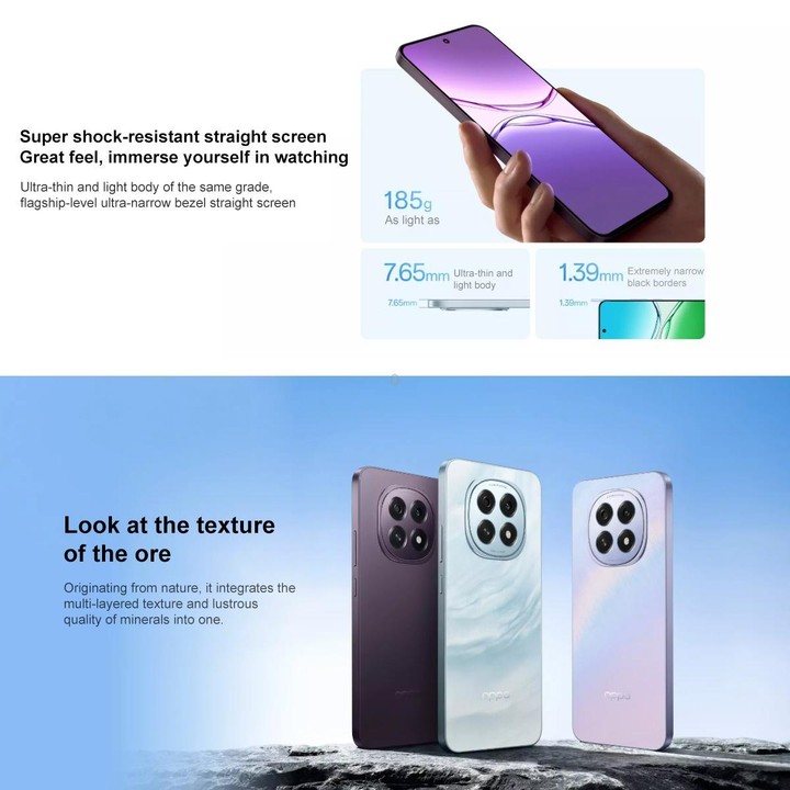 OPPO A5 5G, 12GB+256GB, Screen Fingerprint, 6.7 inch ColorOS 15.0 Qualcomm Snapdragon 6 Gen 1 Octa Core, OTG, NFC, Network: 5G (