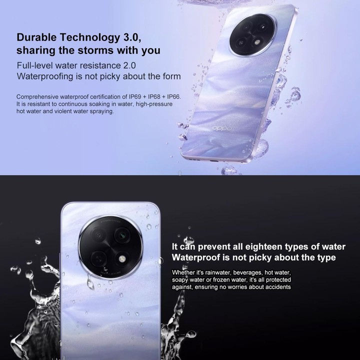 OPPO A5 Pro, 8GB+512GB, Screen Fingerprint, 6.7 inch ColorOS 15.0 MediaTek Dimensity 7300 Octa Core, OTG, NFC, Network: 5G (Blac