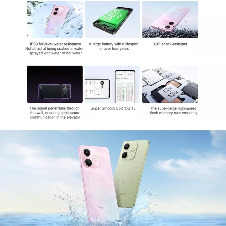OPPO A5 Vitality 5G, 12GB+256GB, Side Fingerprint, 6.67 inch ColorOS 15.0 MediaTek Dimensity 6300 Octa Core, OTG, Network: 5G (G
