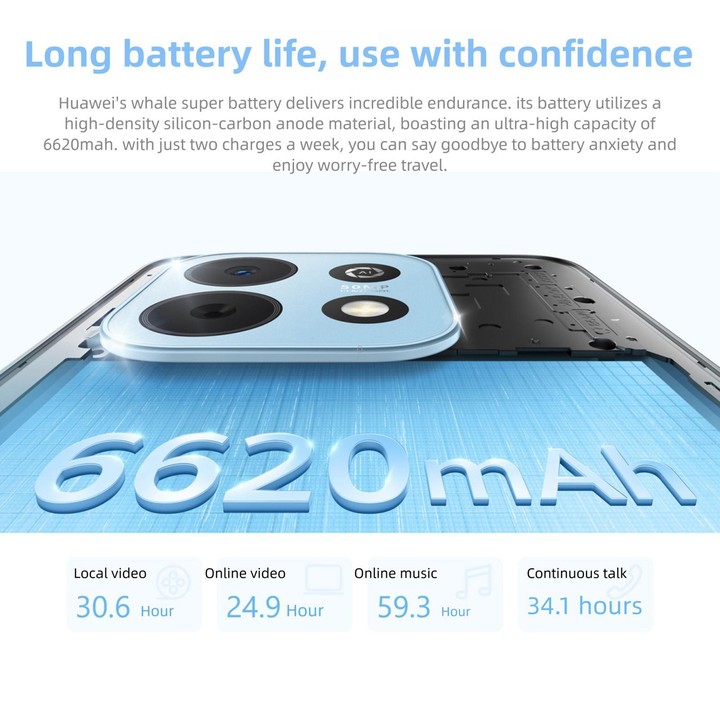 HUAWEI Enjoy 90 Plus, 8GB+128GB, Side Fingerprint, 6.67 inch HarmonyOS 6.0 Kinrin 8000, OTG, Not Support Google Play (Black)
