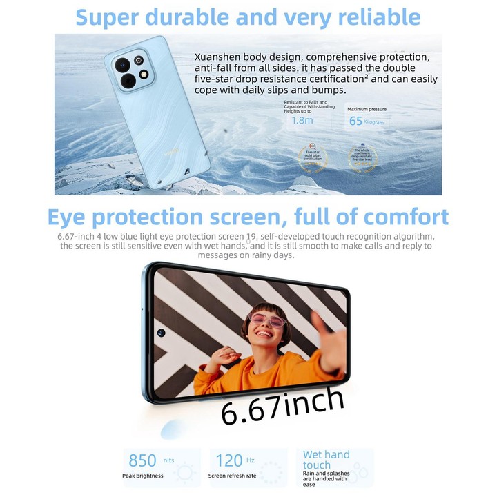 HUAWEI Enjoy 90 Plus, 8GB+128GB, Side Fingerprint, 6.67 inch HarmonyOS 6.0 Kinrin 8000, OTG, Not Support Google Play (Black)