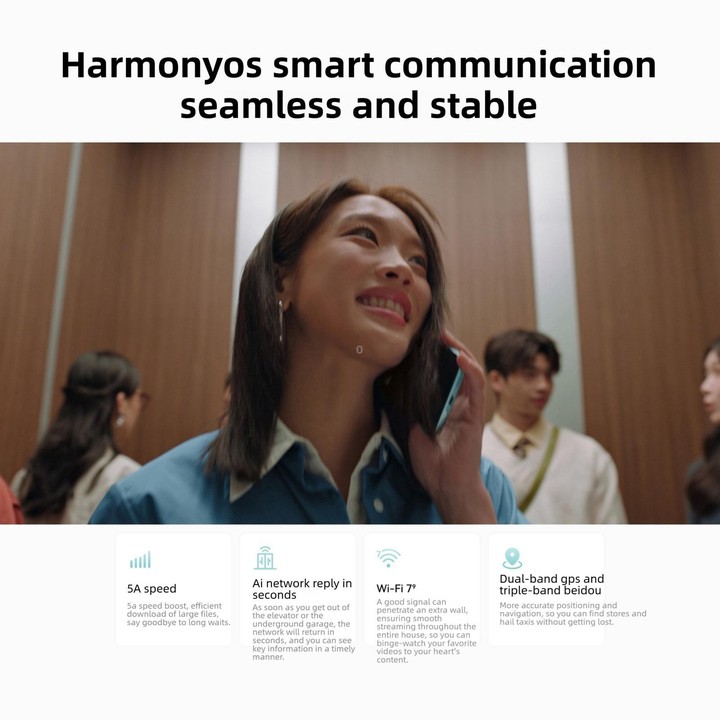 HUAWEI Enjoy 90 Pro Max, 8GB+512GB, Side Fingerprint, 6.84 inch HarmonyOS 6.0 Kirin 8000, OTG, Not Support Google Play (Black)