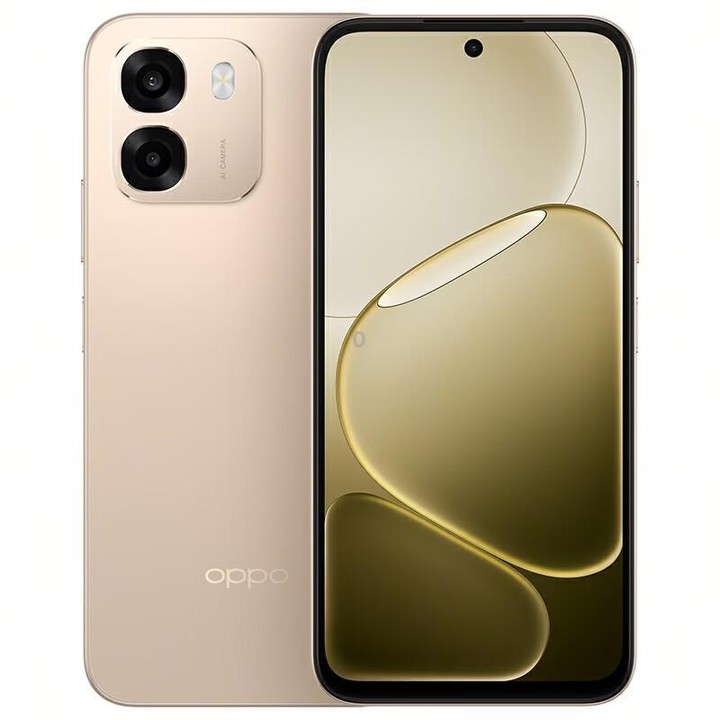 OPPO A6k 5G, 8GB+512GB, Side Fingerprint, 6.75 inch ColorOS 15 MediaTek Dimensity 6300 Octa Core, OTG, Network: 5G (Gold)